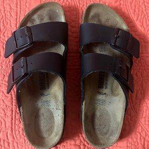 Birkenstock sandal, size 38, black